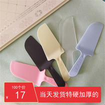 Cake Knife Cake Holder Knife Disposable Plastic Cake Fork Spoon Birthday Cake Knife Independent Packaging 100 Cutters