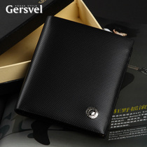 New small XI Striped Bull Leather Men Short wallet Money clip leather clips Silver packets Multi-position Fashion trends