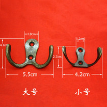 K270 vintage creative double hook European style hook clothes hanging clothes hook Coat hook Wall hanging key hook jewelry DIY