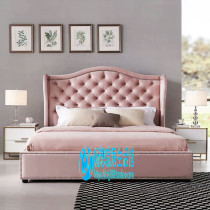 Nordic light luxury fabric headboard 1 8 m Hong Kong style soft bag bedroom simple modern double net red headboard