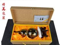 Decoration Wangcai office Taishan ink jade Gourd Living room Jade Town House Feng Shui decoration lucky gifts