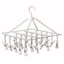 Stainless steel inner hanger windproof Baby Diaper Clip hanger children balcony drying rack clip drying clip fixing