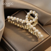 South Korea Network red hairclip sub-headdress hairclip head metal gripper issuing fa zhua elegance vishark jia