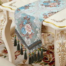 Table flag American tea table cloth Nordic chenille luxury high-end bed flag modern simple tea mat TV cabinet cover cloth