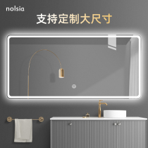 Intelligent human body induction defogging bathroom mirror wash table toilet large size mirror wall toilet wall Wall Wall custom
