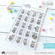 Mama Elephant small kangaroo Little Kangaroo Agenda Import transparent seal chomoto