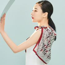 Shanghai Story Fashion foreign pistachio mother silk scarlet with a Wanma Pentium true silk spring and autumn big square towel womens gift box