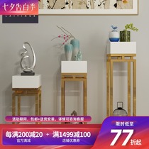 Nordic simple modern living room multi-layer flower rack Stainless steel gold-plated indoor side few balcony storage floor-to-ceiling corner few