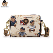 Danny Bear new small bag messenger womens bag bear casual fashion women retro portable messenger bag DMB8915028