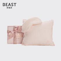 THE BEAST FAUVIST NEW HAPPY TRAVEL SET PINK GIRL heart and eye cover waist pillow cushion