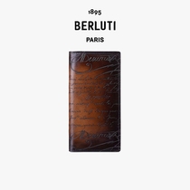 Berluti luxury goods Santal calfskin classic graphic engraved men's long wallet