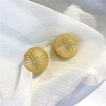 Simple metal earrings female Korea East Gate 20 about new Tide temperament Korean Net red earrings fashion ear jewelry