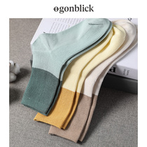 Nordic Moment Sports Spring Autumn Winter Mens Midge Tide Street Anti-Slip Crash Color Socks Women Lovers Socks Pure Cotton