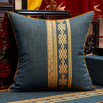 Chinese red wood sofa cushion can be removed pillow-sleeping pillow-sleeping pillow pillow-cushion Chinese wind mattress large backward mattress