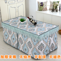 Thickened electric stove coffee table cover baking fire cover heating rectangular electric stove tablecloth new mahjong machine cover baking fire quilt cover