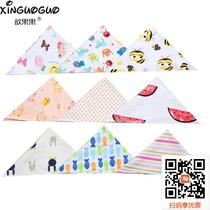 Live goods children's supplies pure cotton baby triangle scarf baby saliva towel