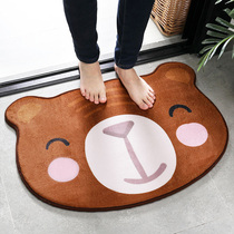 Cartoon animal modeling mat bedroom door non-slip Mat toilet water absorbent foot mat into the door mat bathroom floor blanket