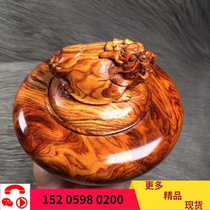 Hainan yellow pear old material tea pot Sea yellow dragon turtle storage jar Tiger skin pattern Landscape pattern Water ripple pattern