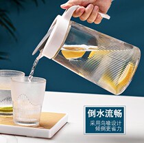 Water container for mung bean soup Cold cup Hot and cold water kettle Glass household Korean plum soup kettle Heat-resistant dual-use