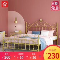 European style modern minimalist Princess iron bed iron frame steel frame double single adult children 1 2 1 5 1 8 meters