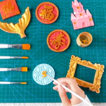 Turn Candy Cake Brush Brush Brush Sugar Cream Brush Show Up Color Pen Gold Powder Silver Powder Sketching Thread Pen Baking Tools