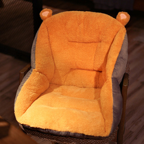 Student office sedentary plush home cushion cushion backrest integrated seat cushion thickened window chair butt pad