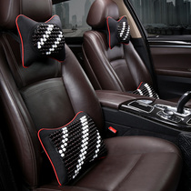 Car headrest Ram Neck Pillow Pair Four Seasons Car Neck Cervical Spine Pillow Summer Wood Bead Head Back Cushion Seat Leaning Pillow