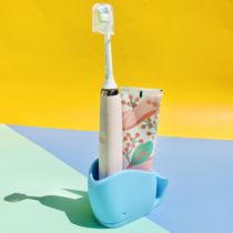 Childrens electric toothbrush holder universal dental device Holder Holder cartoon silicone non-perforated table table toothbrush storage box