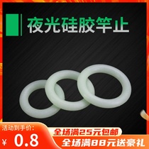 Fishing Gadgets Silicone Night Light Rod Stop Ring Fish Rod Anti-slip Ring Stop O-ring Stop Ring