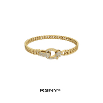 (Liang Songqing same model) RSNY chain bracelet female ins tide niche senior sense light luxury ins simple accessories