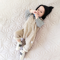 Baby Boy Back With Pants Baby Boy Spring Autumn Clothing Autumn Winter Suit Conjoined Clothes Boy Girl Foreign Air Clothing