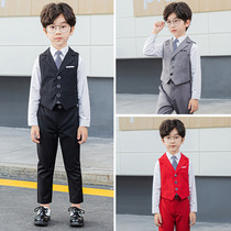Kids Dress Set 2021 New Suit Boys Piano Host Long Short Sleeve Banquet Gentleman Performance Suit