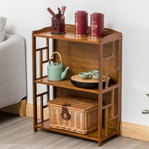 Shelf shelf for tea tea table Tea side cabinet bamboo small tea table multi-layer tea table tea cabinet rack tea rack