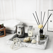 Candle model room ornaments tray incense toilet bathroom perfume cup soft toilet decoration marble