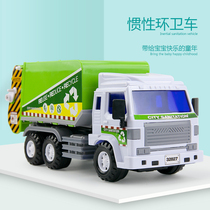 Lili childrens road sanitation garbage cleaning car simulation model inertial medium cleaning car toy boy