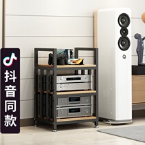 Adjustable floor distance power amplifier rack CD bile machine bracket HIFI fever equipment cabinet simple audio floor stand