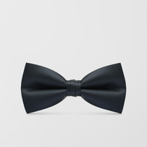 Mens dress navy blue groom Brothers group best man dress bow tie male wedding wedding bow collar flower shirt