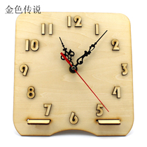 DIY handmade wooden watch hand-assembled DIY clock model toy ornaments puzzle technology gadget