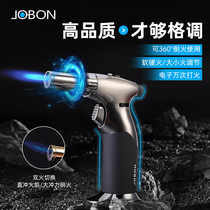 Stone-proof cigar lighter personality high temperature large welding gun inflatable gun outdoor BBQ Portable straight ignition