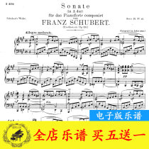 Schubert Sonata No 13 in A major D664op120 Full movement Piano score Original version