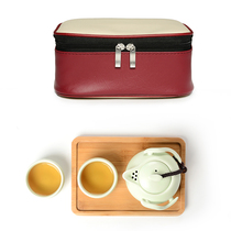 Ceramic kung fu travel tea set outdoor portable teapot office quick guest Cup One Pot One Cup