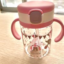 Japan Liits Richiell Ricell Parenting Large Capacity Water Glasses Kindergarten Elementary School Straw Cup Students Straight Drinks Cup