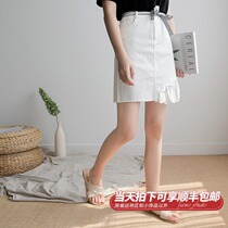 Mustard homemade jiemo irregular a-line skirt womens summer 2021 new high-waisted short skirt