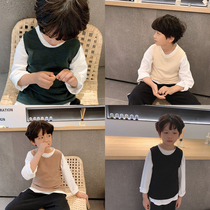Childrens vest autumn and winter 2019 new childrens clothing boys car vest boy students light and thin body warm horse clip