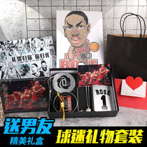 New Years gifts about basketballs guys Gift Rose Hand Ring Practical Perimeter Souvenir Gift Box Gift Bag Creativity