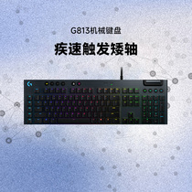 Official Flagship Store Logitech G813 Cable Game Esports Machine Keyboard Black and Green Tea Axis Dwarf Axis RGB 104 Key