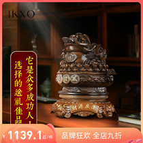 Golden Toad Spits Wealth Lucky Ornament Jinbao Jinchan Toad Office Table Opening Shop Opening Gifts High-end Products