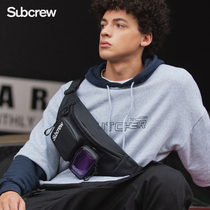 Subcrew tide badge 2022 new single-shoulder street trend slanted shoulder bag men's leisure pockets SB0149