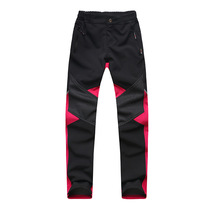 Outdoor sports storm pants womens slim fleece thickened warm mountaineering ski pants