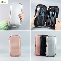 Simple makeup brush storage out of the portable professional travel makeup bag large bag capacity bag brush eyebrow pencil dustproof